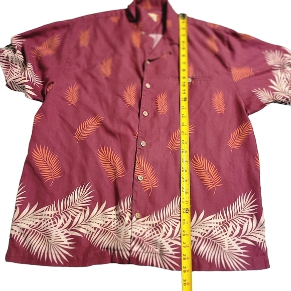 Island PARADISE SILK MEN'S FLORAL SHIRT SIZE L Button Down - Picture 4 of 6
